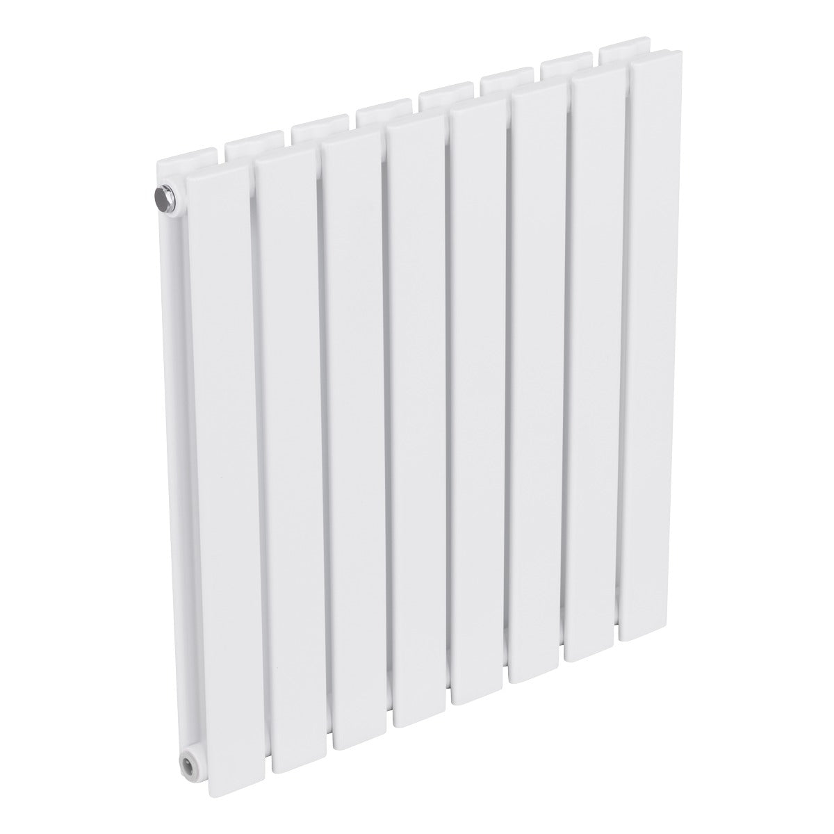 Baridi Horizontal Radiator Contemporary Double Flat Panel Design 600 x 560mm – White DH349