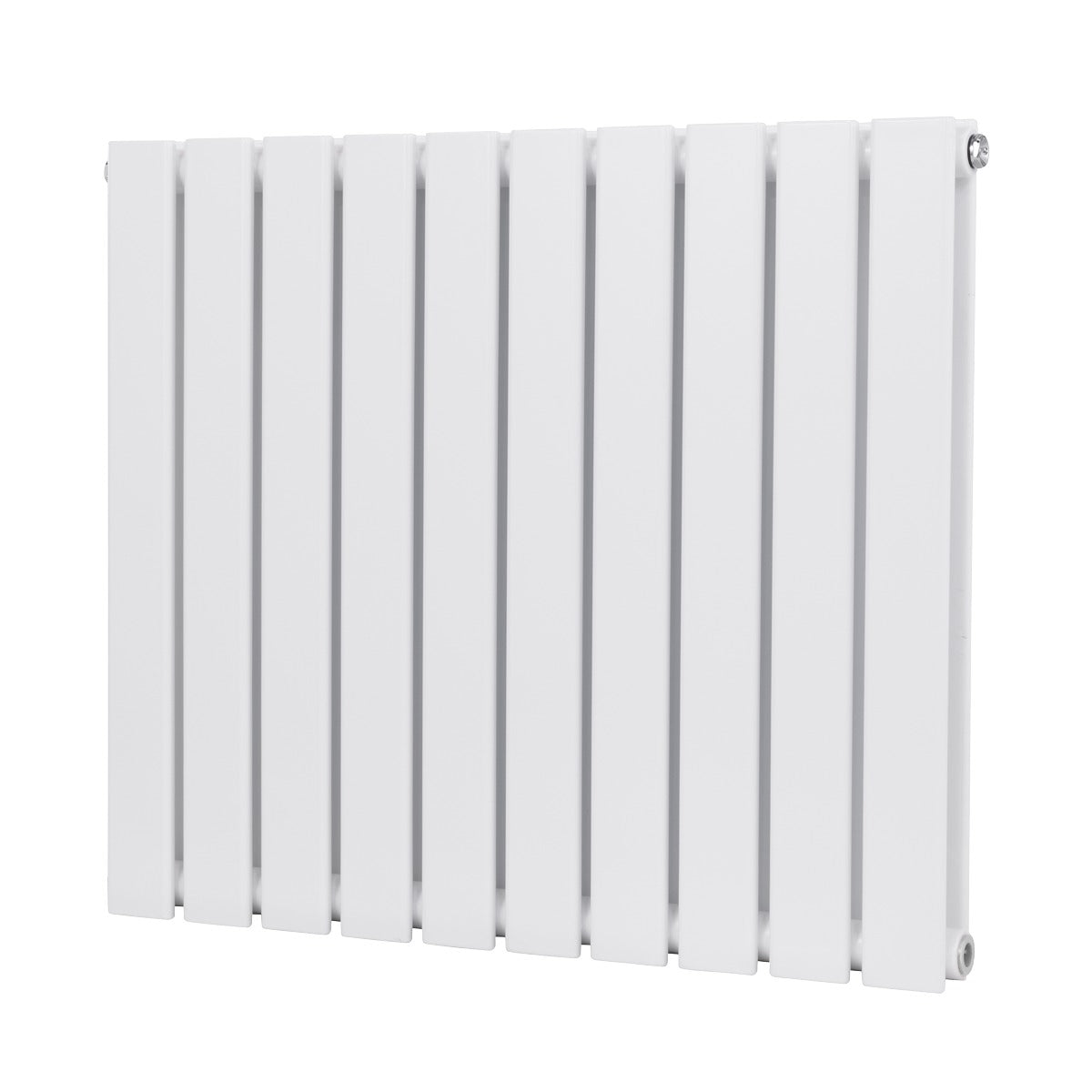 Baridi Horizontal Radiator Contemporary Double Flat Panel Design 600 x 700mm - White DH350
