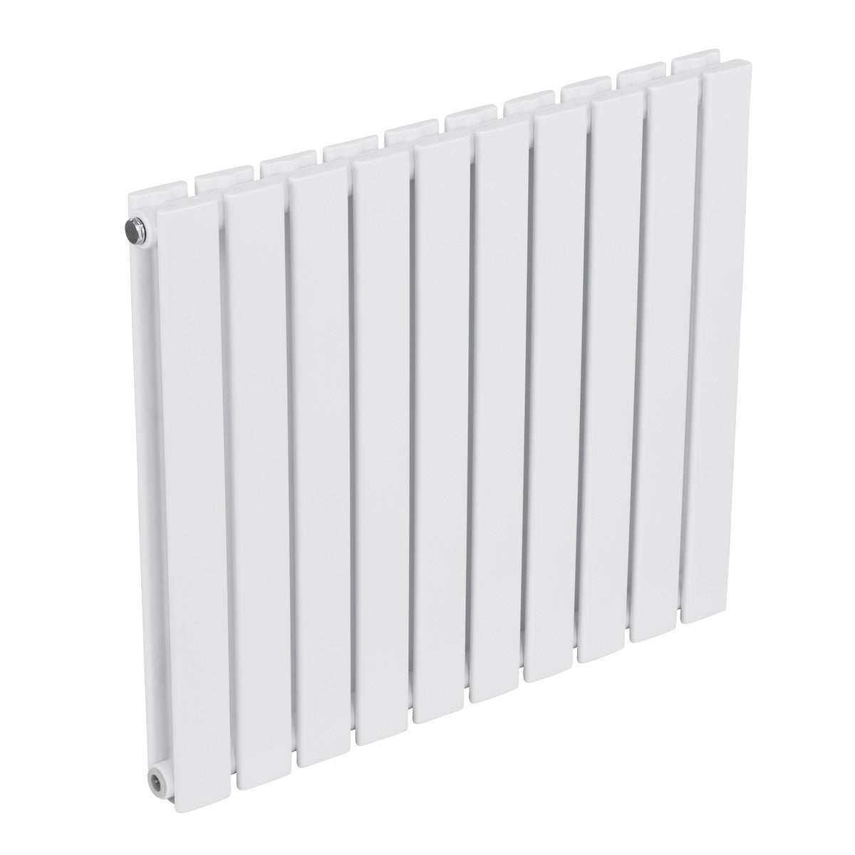 Baridi Horizontal Radiator Contemporary Double Flat Panel Design 600 x 700mm - White DH350