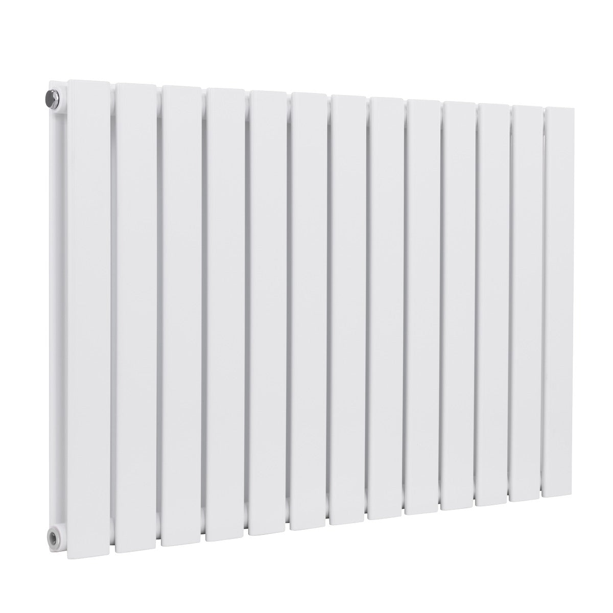 Baridi Horizontal Radiator Contemporary Double Flat Panel Design 600 x 910mm – White DH351