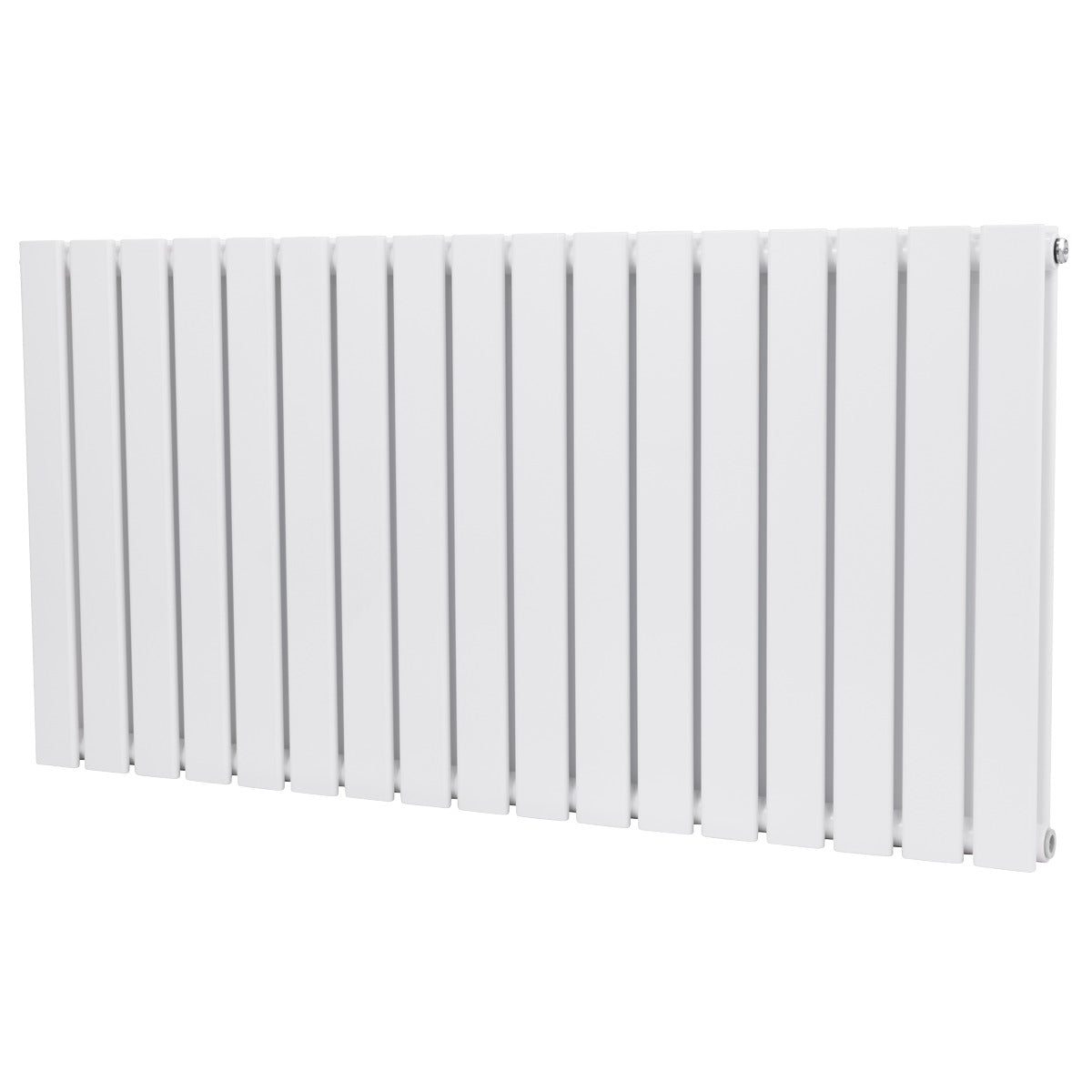 Baridi Horizontal Radiator Contemporary Double Flat Panel Design 600 x 1190mm – White DH352