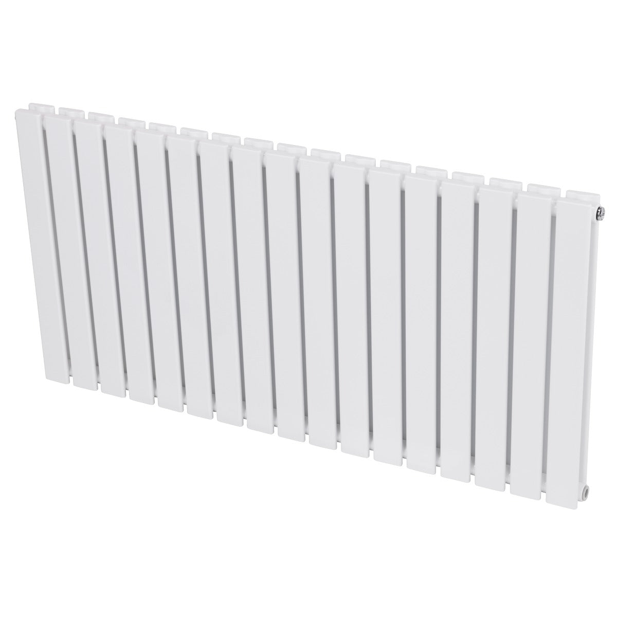 Baridi Horizontal Radiator Contemporary Double Flat Panel Design 600 x 1190mm – White DH352
