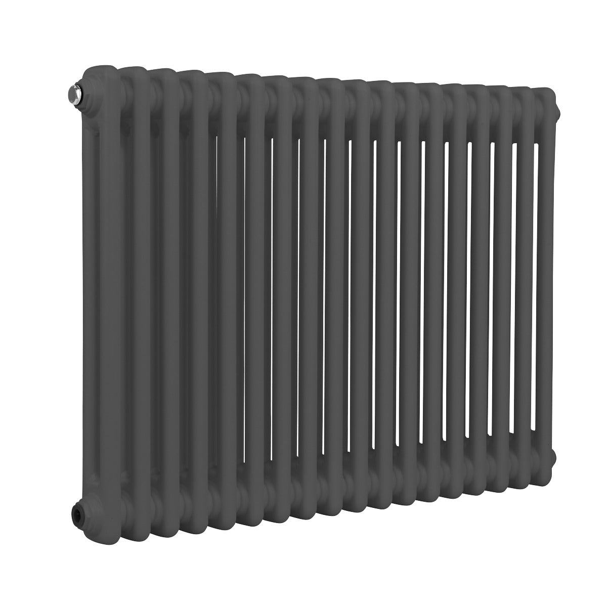 Baridi Horizontal Traditional 2 Column Radiator 600 x 832mm – Anthracite DH358