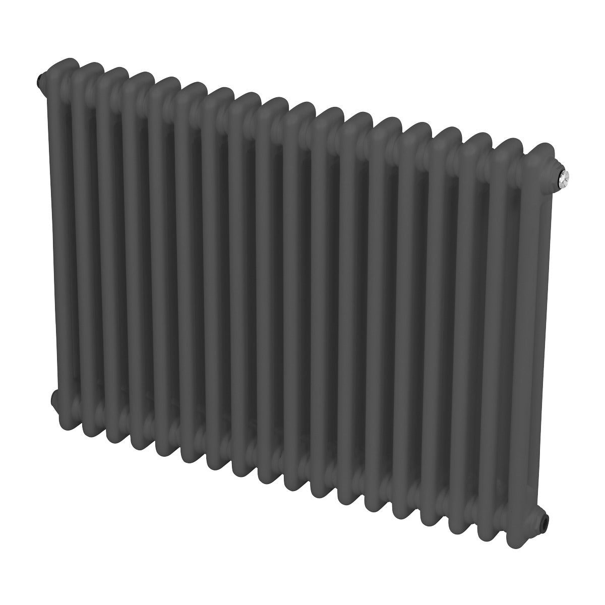 Baridi Horizontal Traditional 2 Column Radiator 600 x 832mm – Anthracite DH358