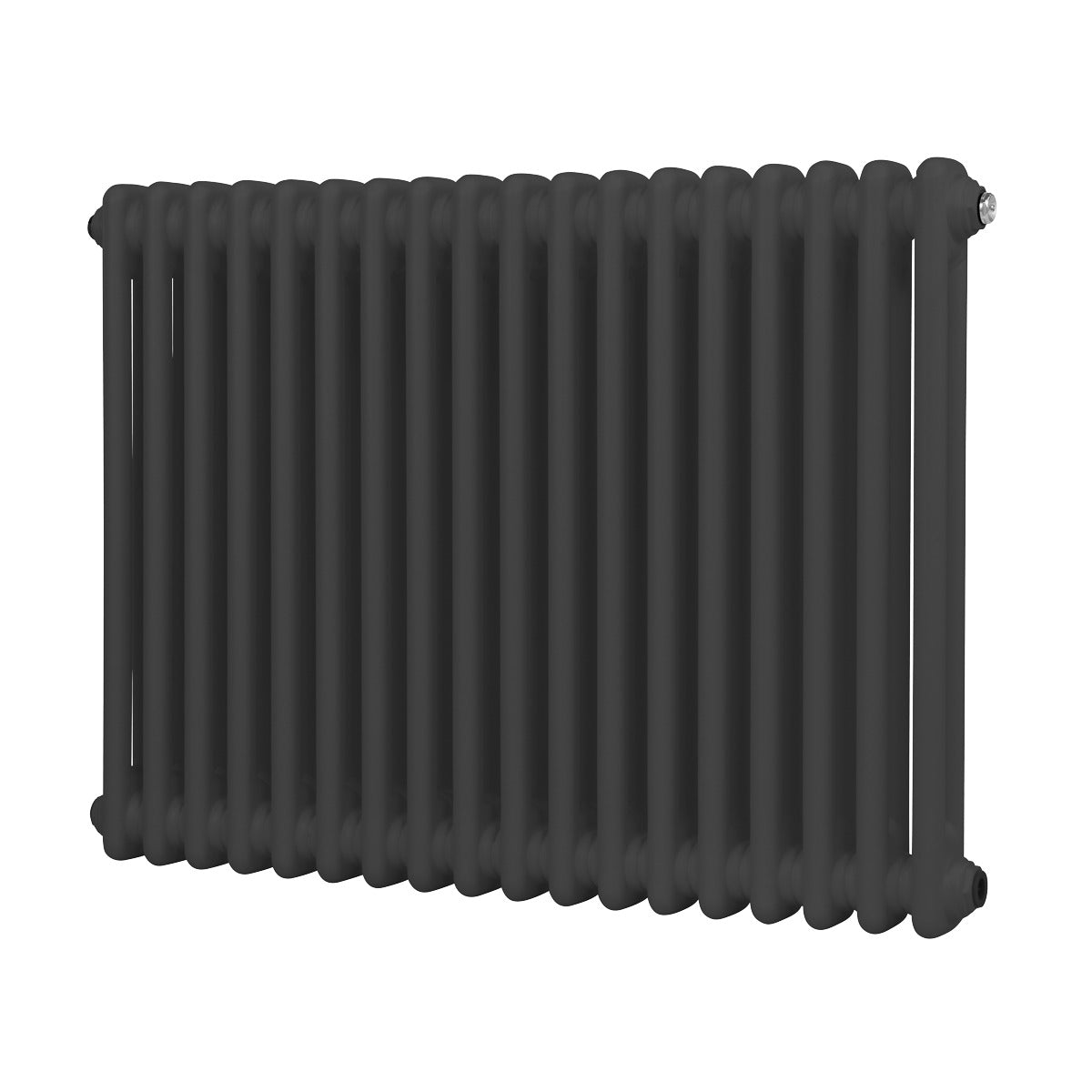Baridi Horizontal Traditional 2 Column Radiator 600 x 832mm – Anthracite DH358