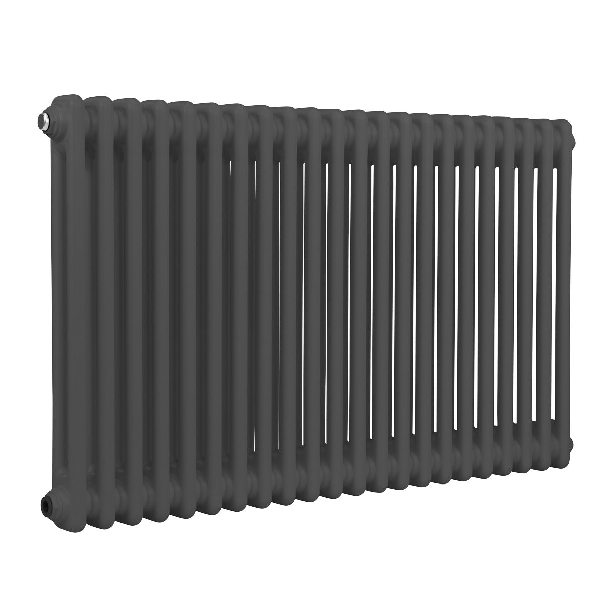 Baridi Horizontal Traditional 2 Column Radiator 600 x 1012mm – Anthracite DH359