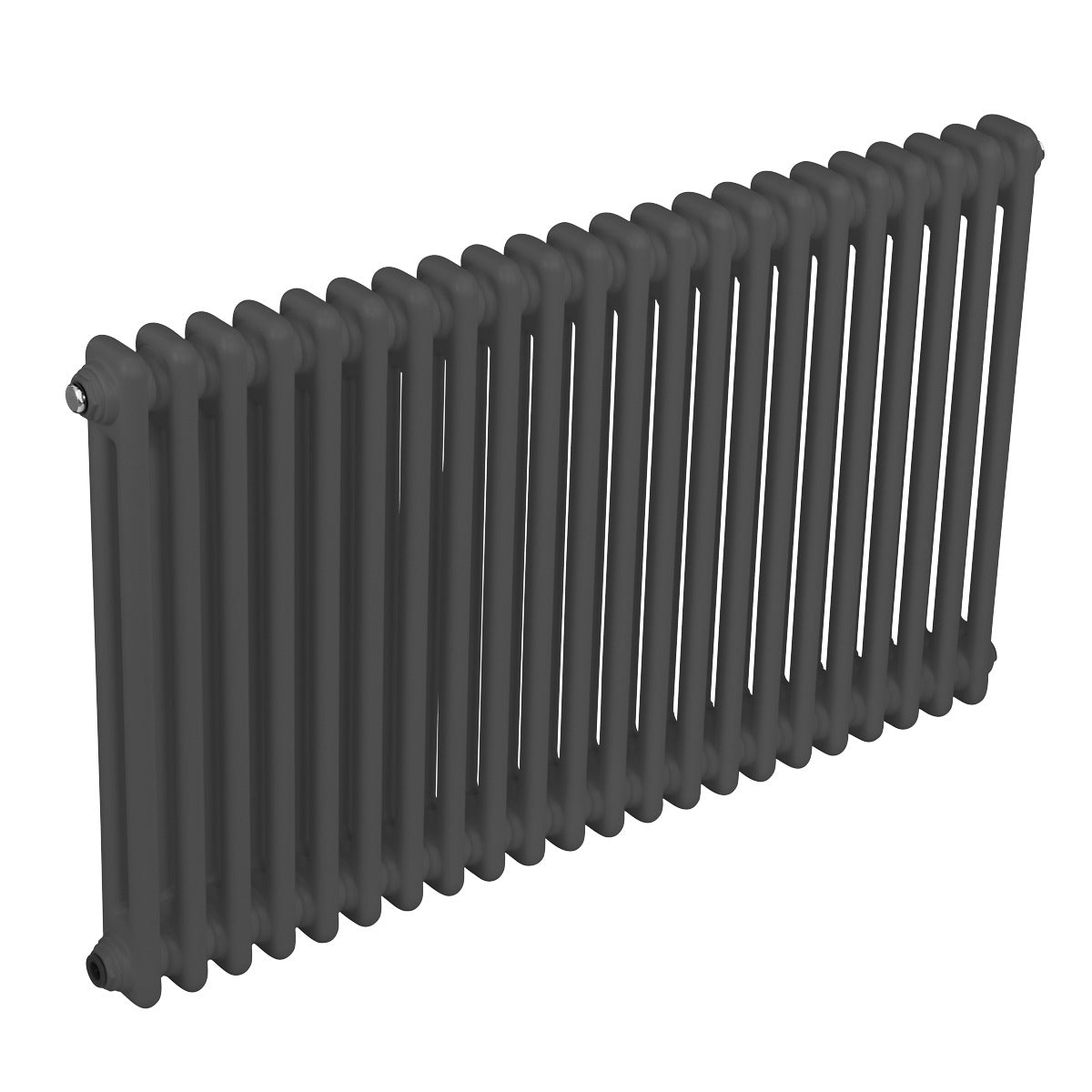 Baridi Horizontal Traditional 2 Column Radiator 600 x 1012mm – Anthracite DH359