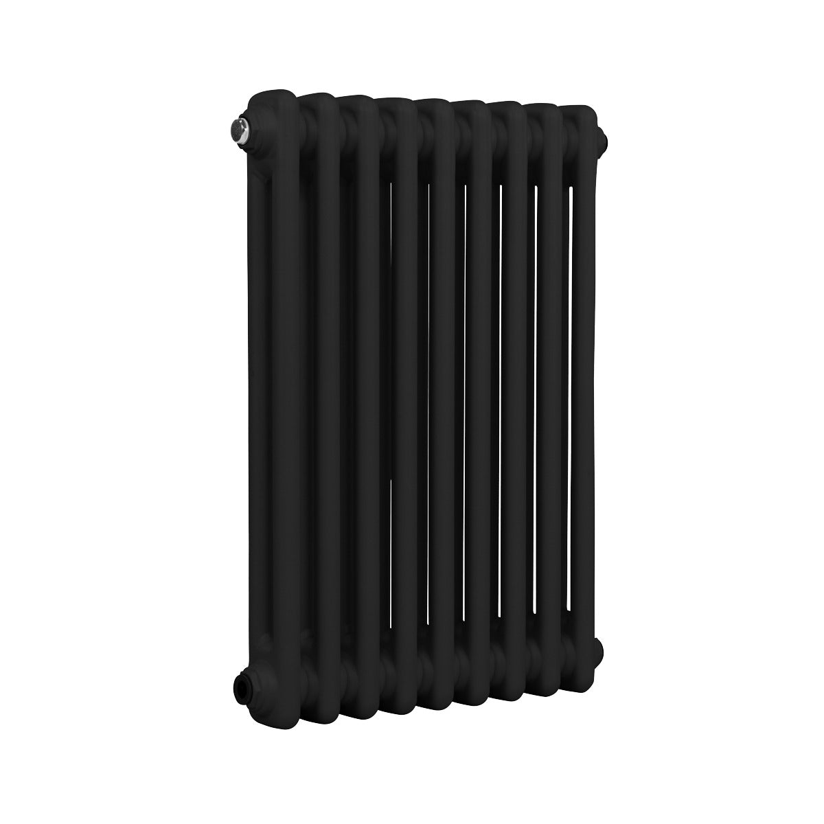 Baridi Horizontal Traditional 2 Column Radiator 600 x 427mm – Black DH361