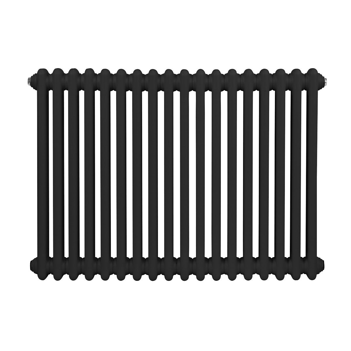Baridi Horizontal Traditional 2 Column Radiator 600 x 832mm – Black DH363