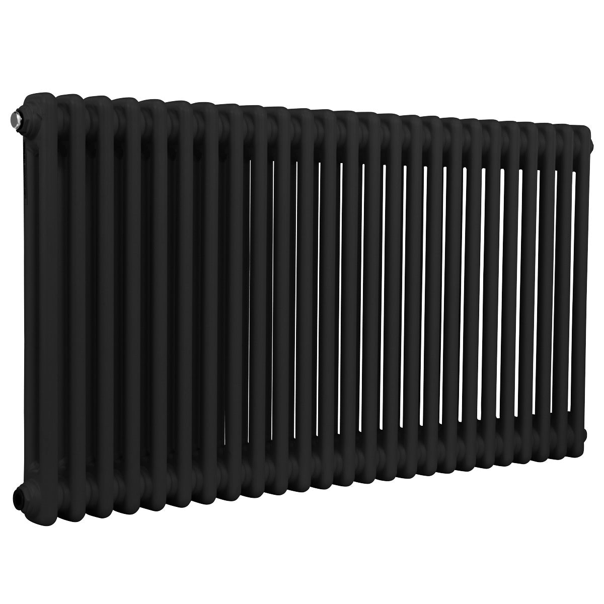 Baridi Horizontal Traditional 2 Column Radiator 600 x 1147mm – Black DH365