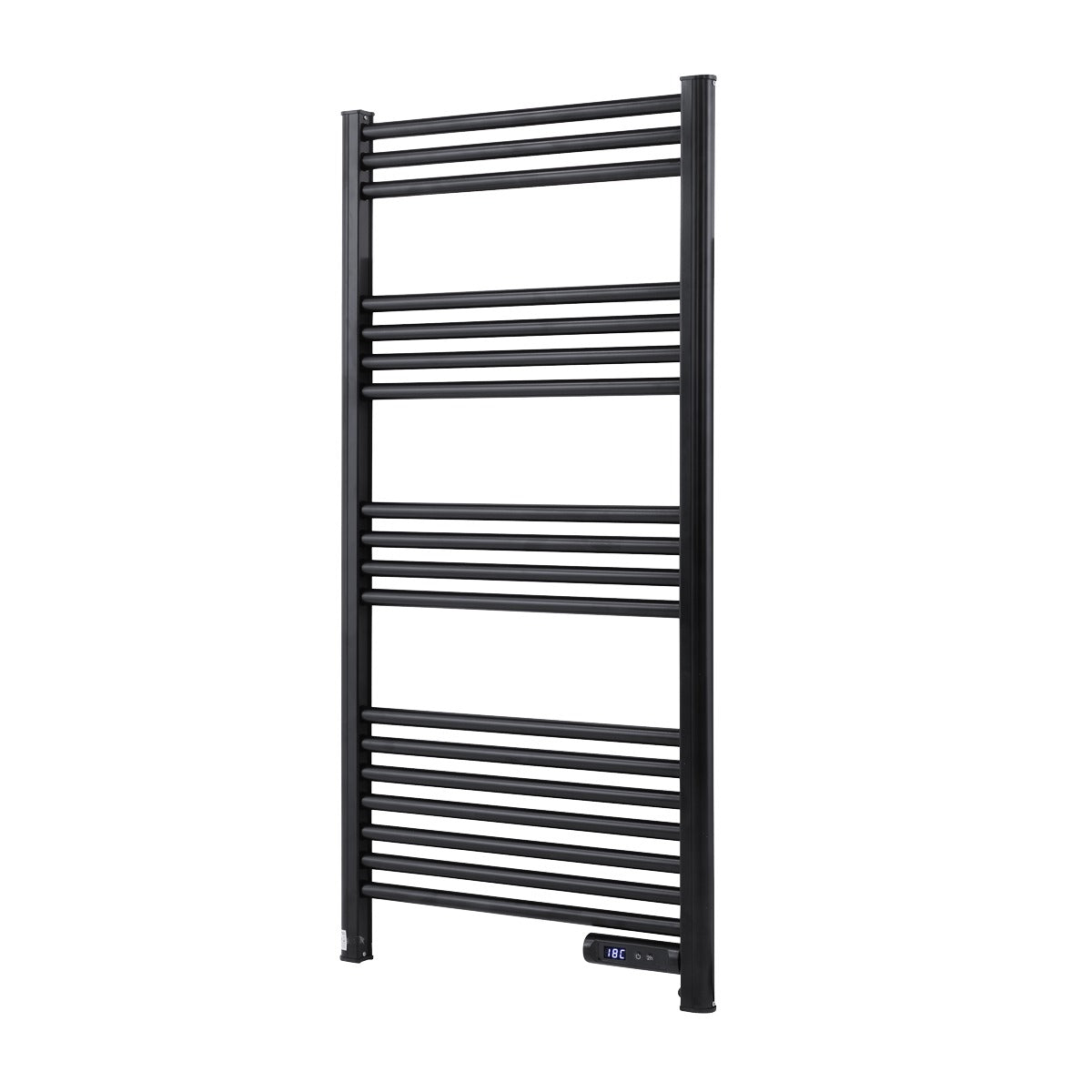 Baridi Electric Heated Towel Rail 1085 x 535mm with LED Display – Black DH371