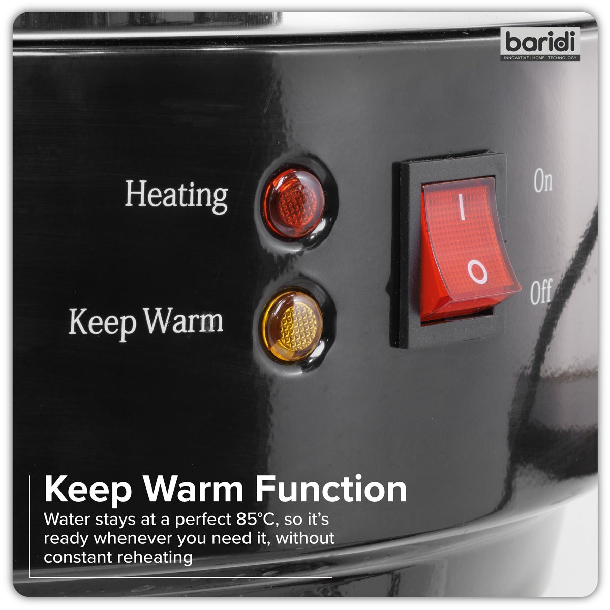 Baridi Hot Water Boiler, Tea Urn 30L Capacity - Stainless Steel DH388