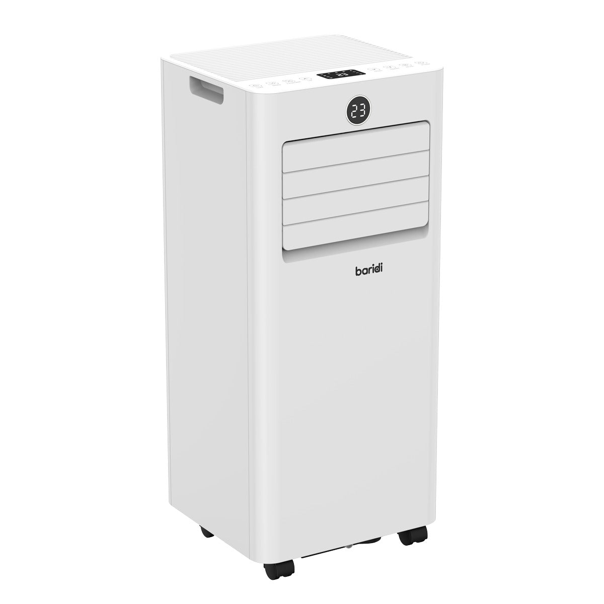 Baridi 5-in-1 Portable Air Conditioner/Dehumidifier/Air Cooler with Window Sealing Kit 7,000Btu/hr - White DH413