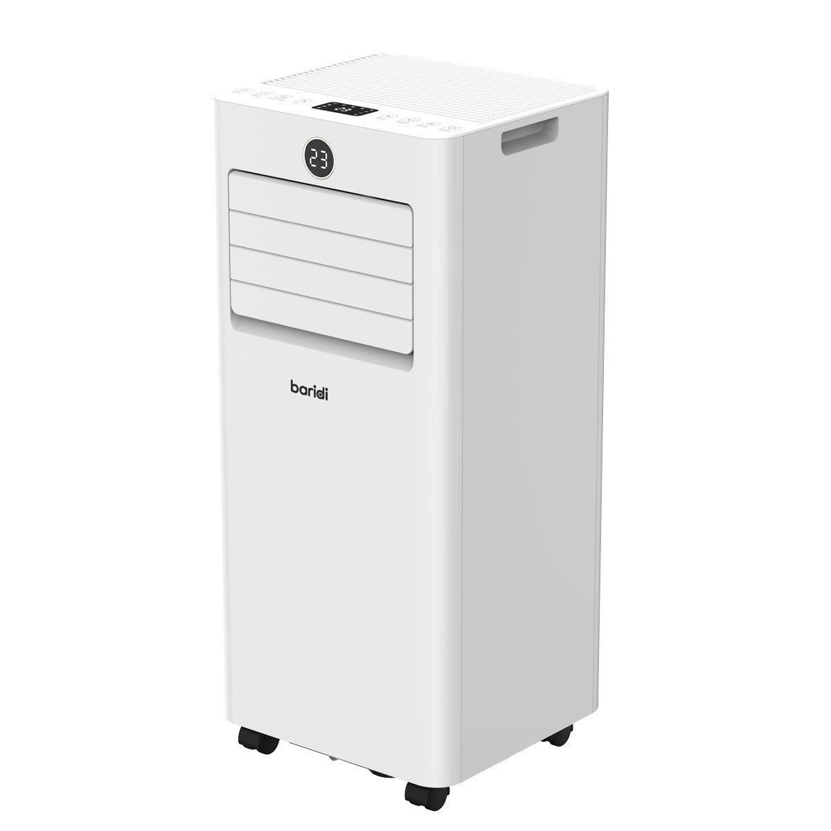 Baridi 5-in-1 Portable Air Conditioner/Dehumidifier/Air Cooler with Window Sealing Kit 7,000Btu/hr - White DH413
