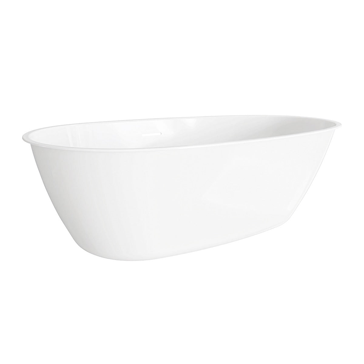 Baridi Double-Ended Slim Rim Bath with Overflow System 160cm – Gloss White DH417