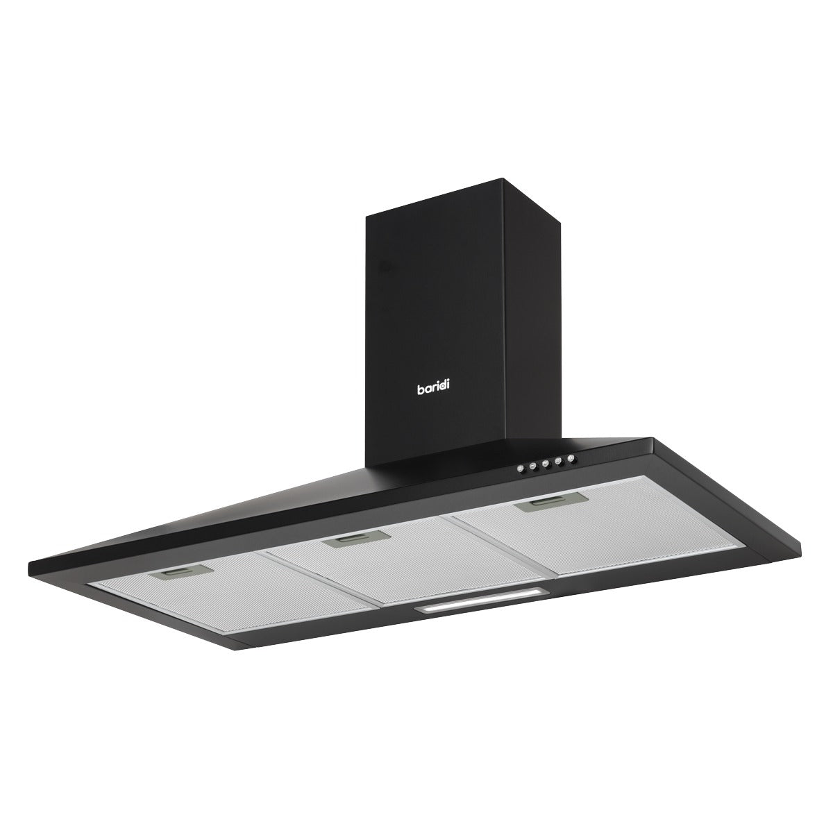 Baridi Cooker Hood, Chimney Style with Carbon Filters 90cm - Black DH59