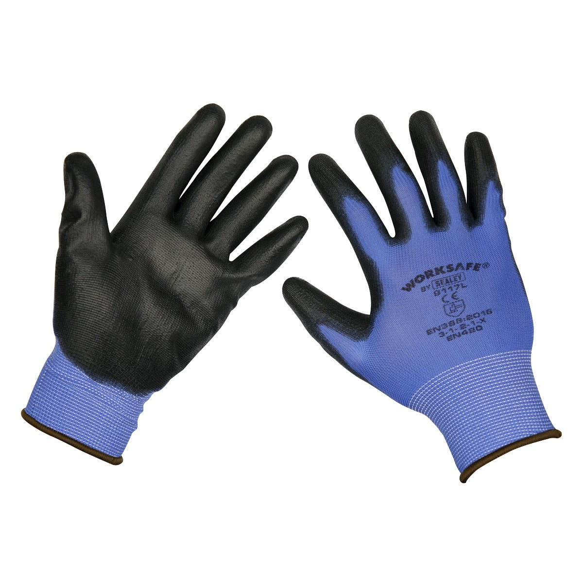 Worksafe Lightweight Precision Grip Gloves, Large - Pack of 12 Pairs 9117L/12