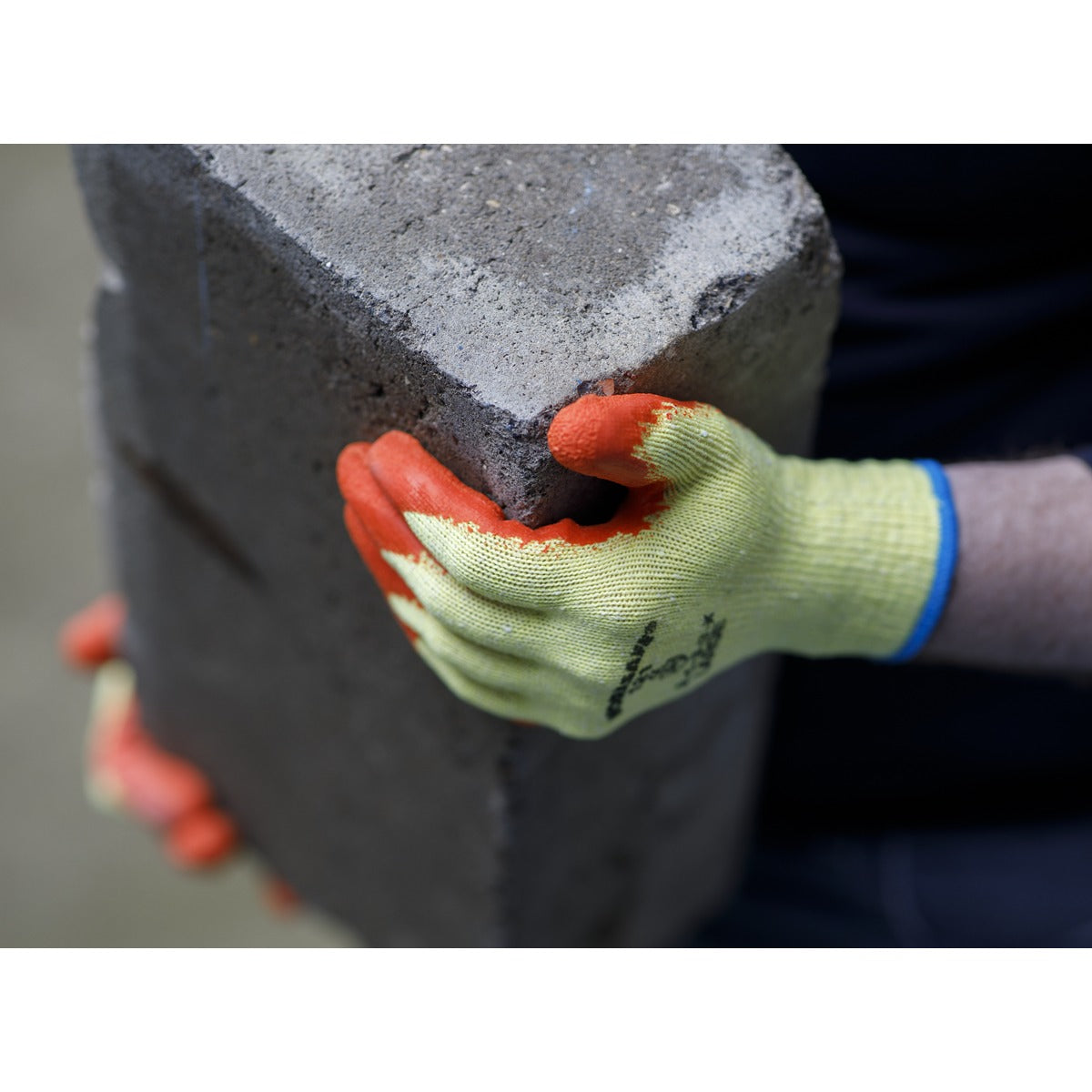 Worksafe Super Grip Knitted Gloves with Latex Palm, Large - Pair 9121L