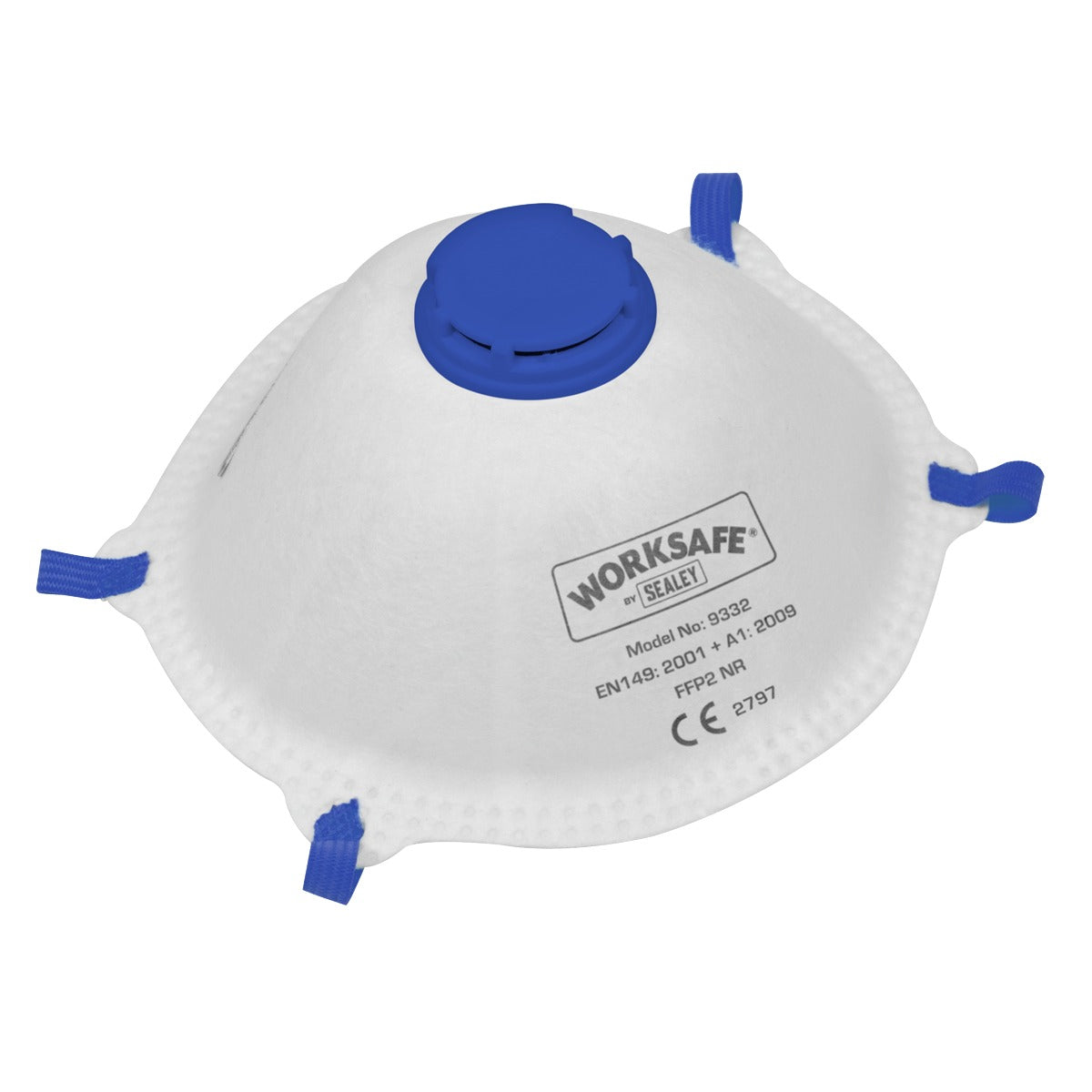 Worksafe Valved Cup Mask FFP2 - Pack of 10 9332/10