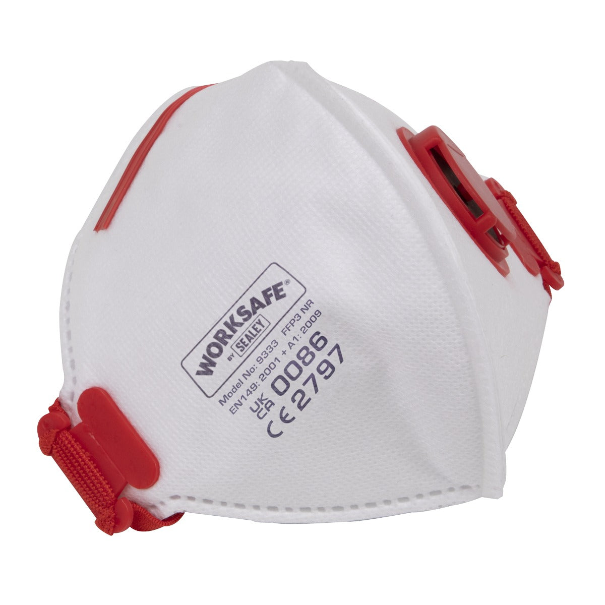 Worksafe Valved Fold Flat Mask FFP3 - Pack of 10 9333/10