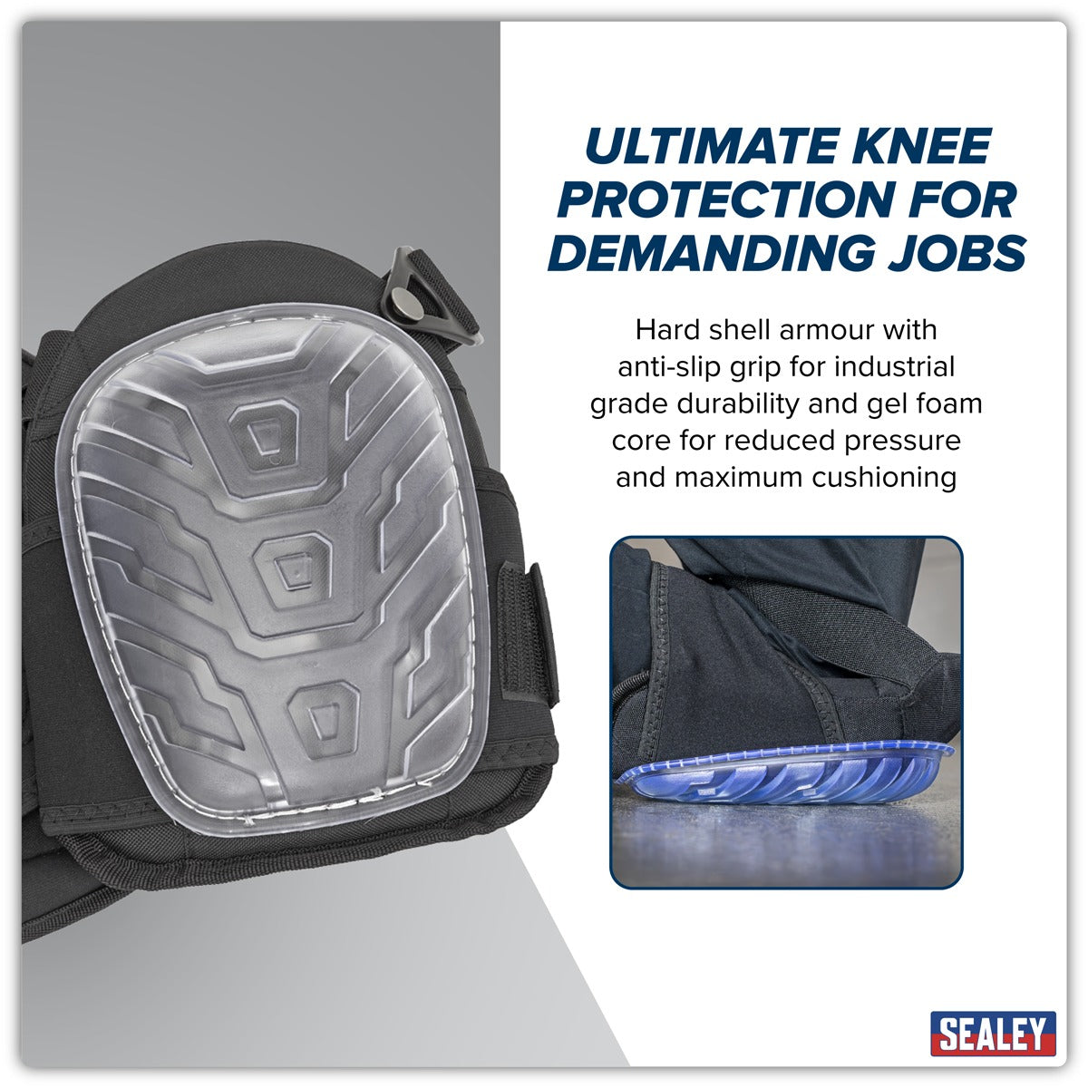 Worksafe Hard Shell Gel Knee Pads - Pair 9711