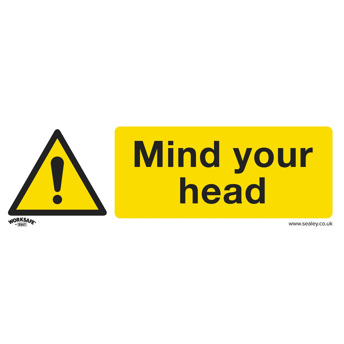 Worksafe Mind Your Head Safety Sign - Self-Adhesive Vinyl SS39V1