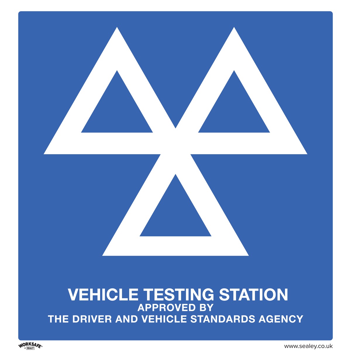 Worksafe MOT Testing Station Safety Sign - Aluminium Composite SS51A1