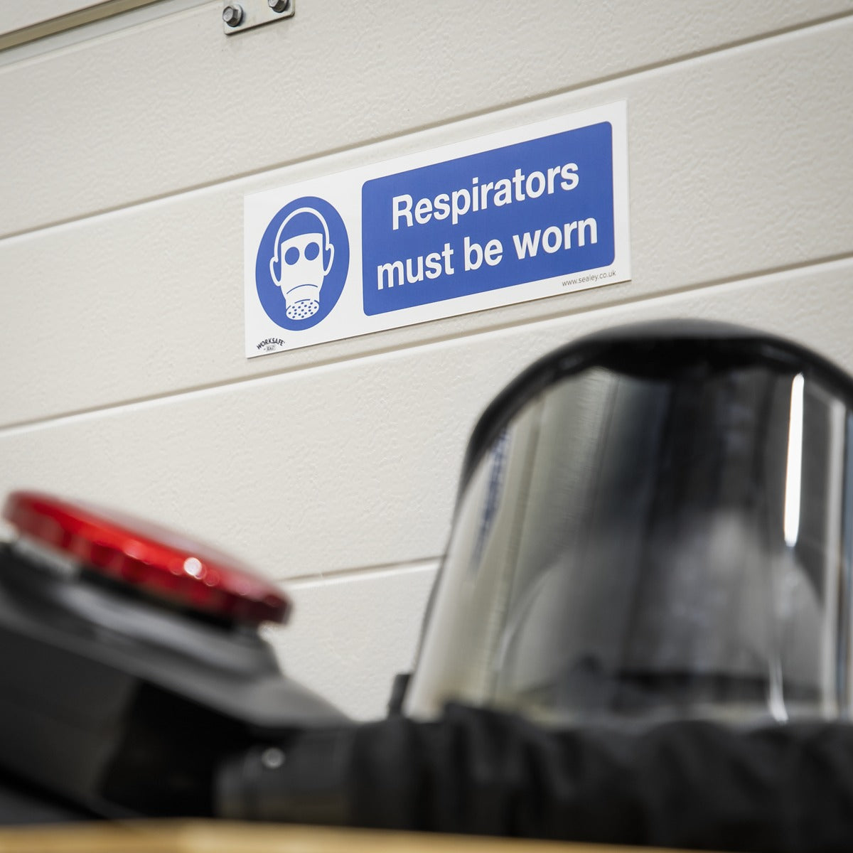 Worksafe Respirators Must Be Worn Safety Sign - Rigid Plastic SS56P1