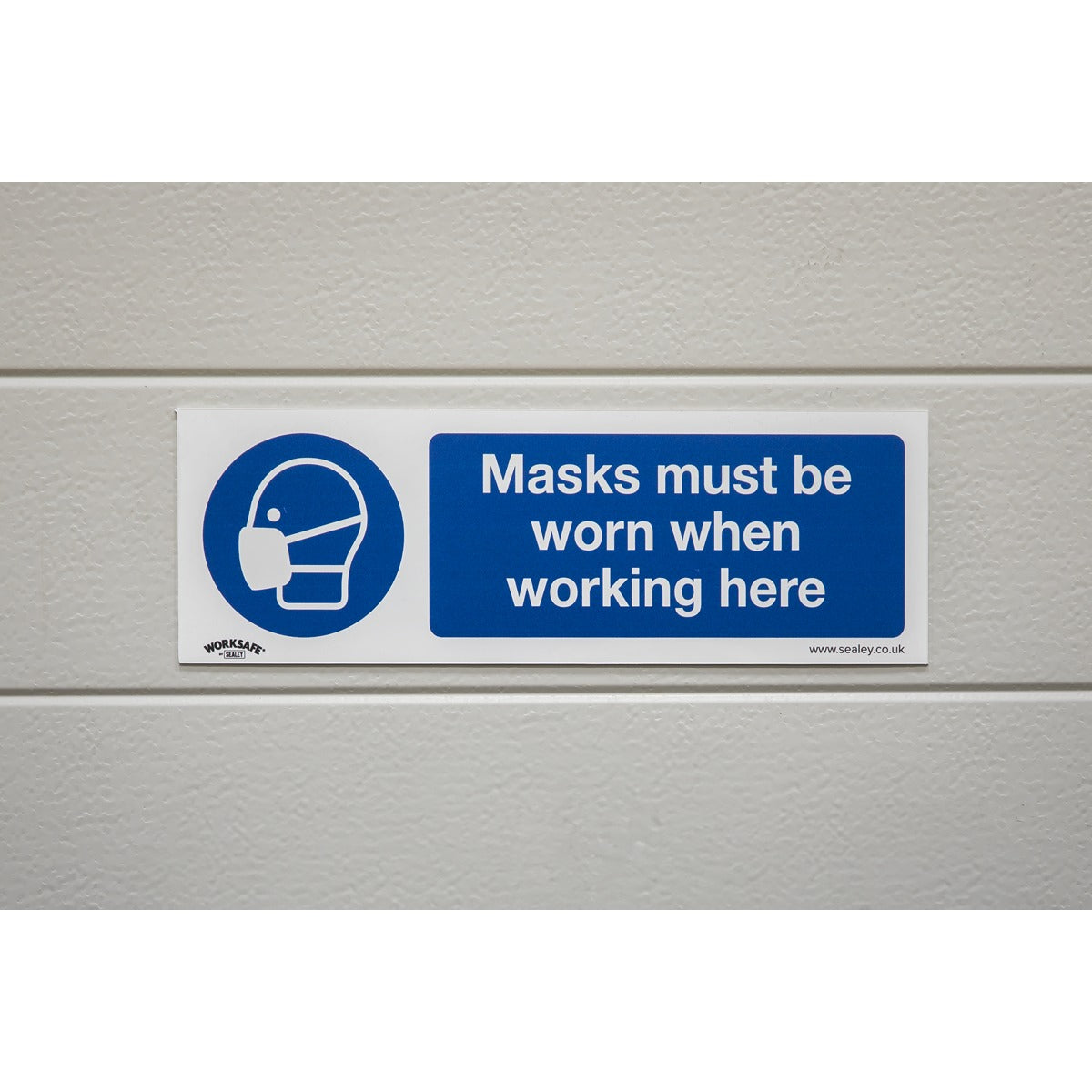 Worksafe Masks Must Be Worn Safety Sign - Rigid Plastic SS57P1
