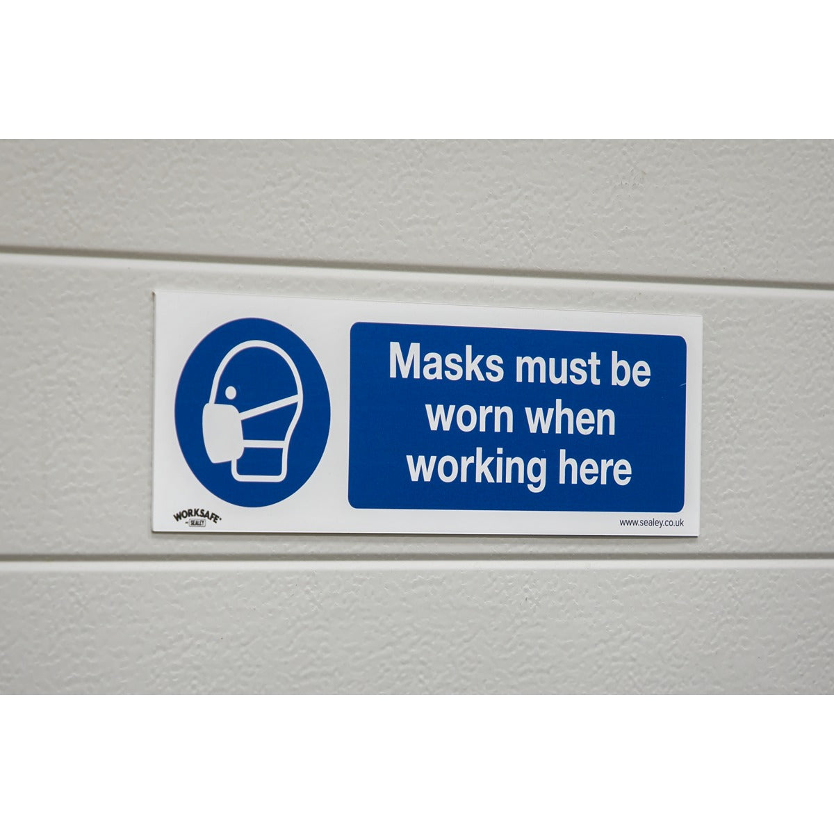 Worksafe Masks Must Be Worn Safety Sign - Rigid Plastic SS57P1