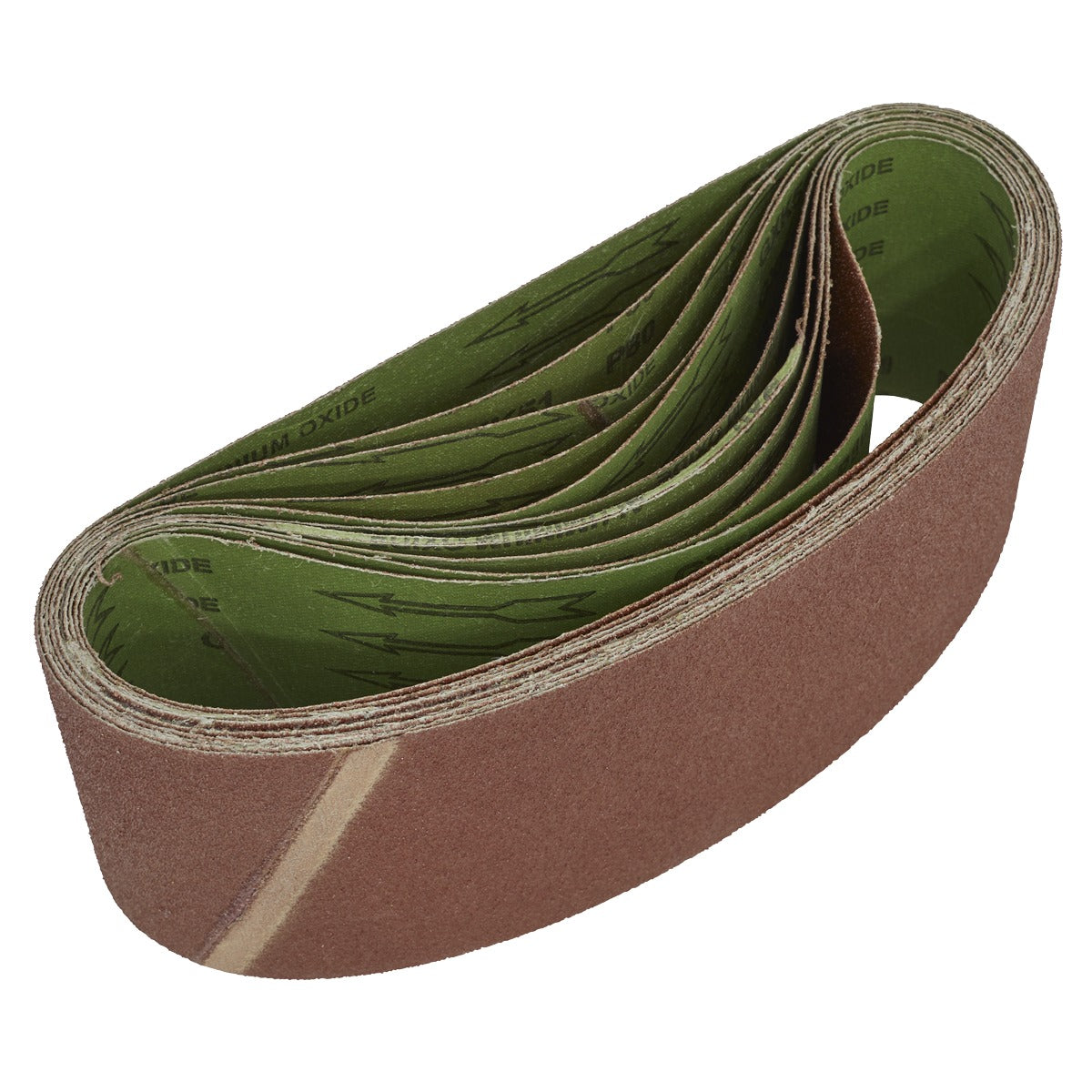 Worksafe 100 x 610mm Sanding Belt 80Grit - Pack of 10 WSB6180