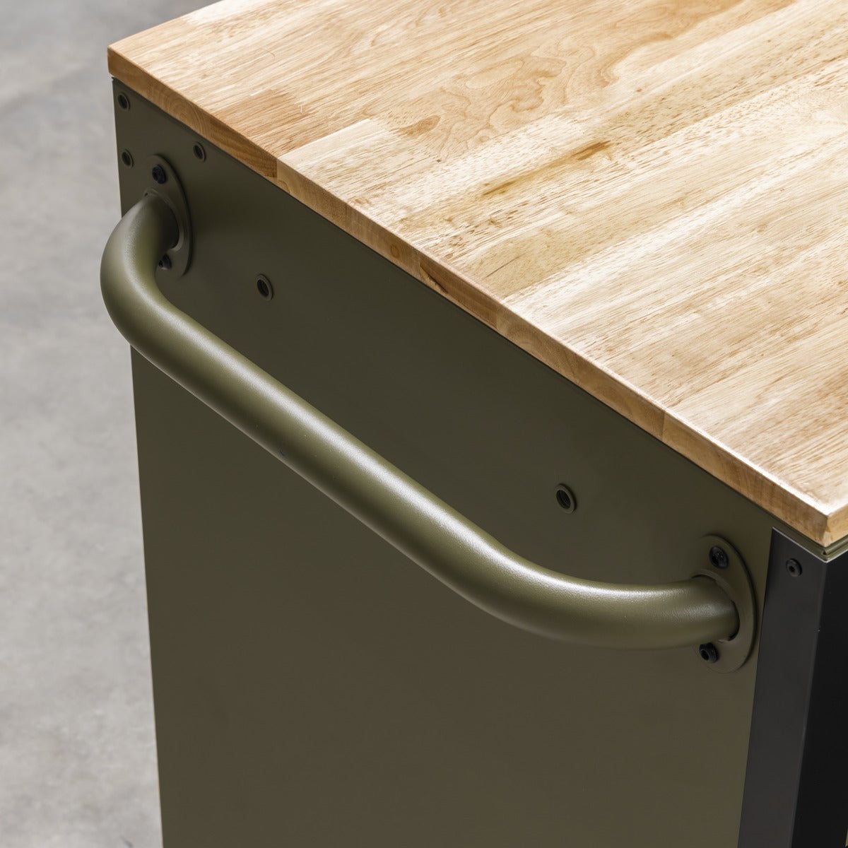 Superline PRO Mobile Trolley with Wooden Worktop & Power Bar 10 Drawer 1320mm AP5210KBE