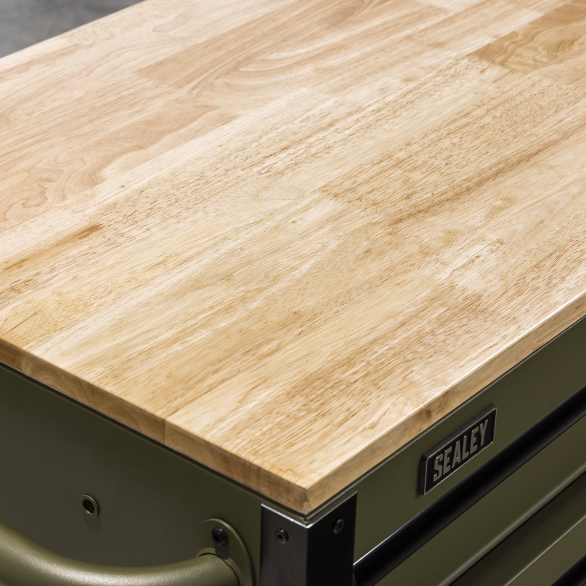 Superline PRO Mobile Trolley with Wooden Worktop & Power Bar 10 Drawer 1320mm AP5210KBE