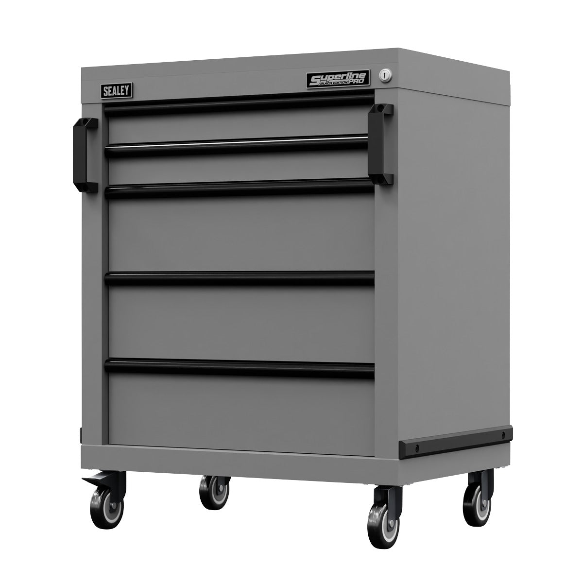Superline PRO Black Edition Modular Mobile Cabinet 5 Drawer 650mm APMS34BE