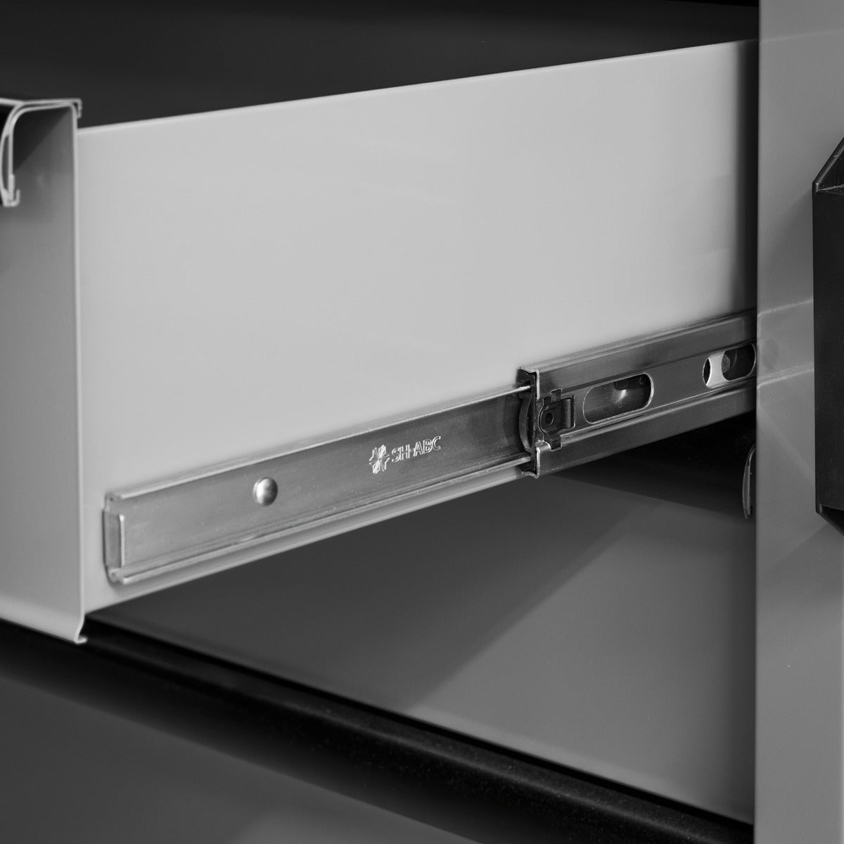 Superline PRO Black Edition Storage System with Rubber Wood Worktop 2.64m APMSBESTACK02W