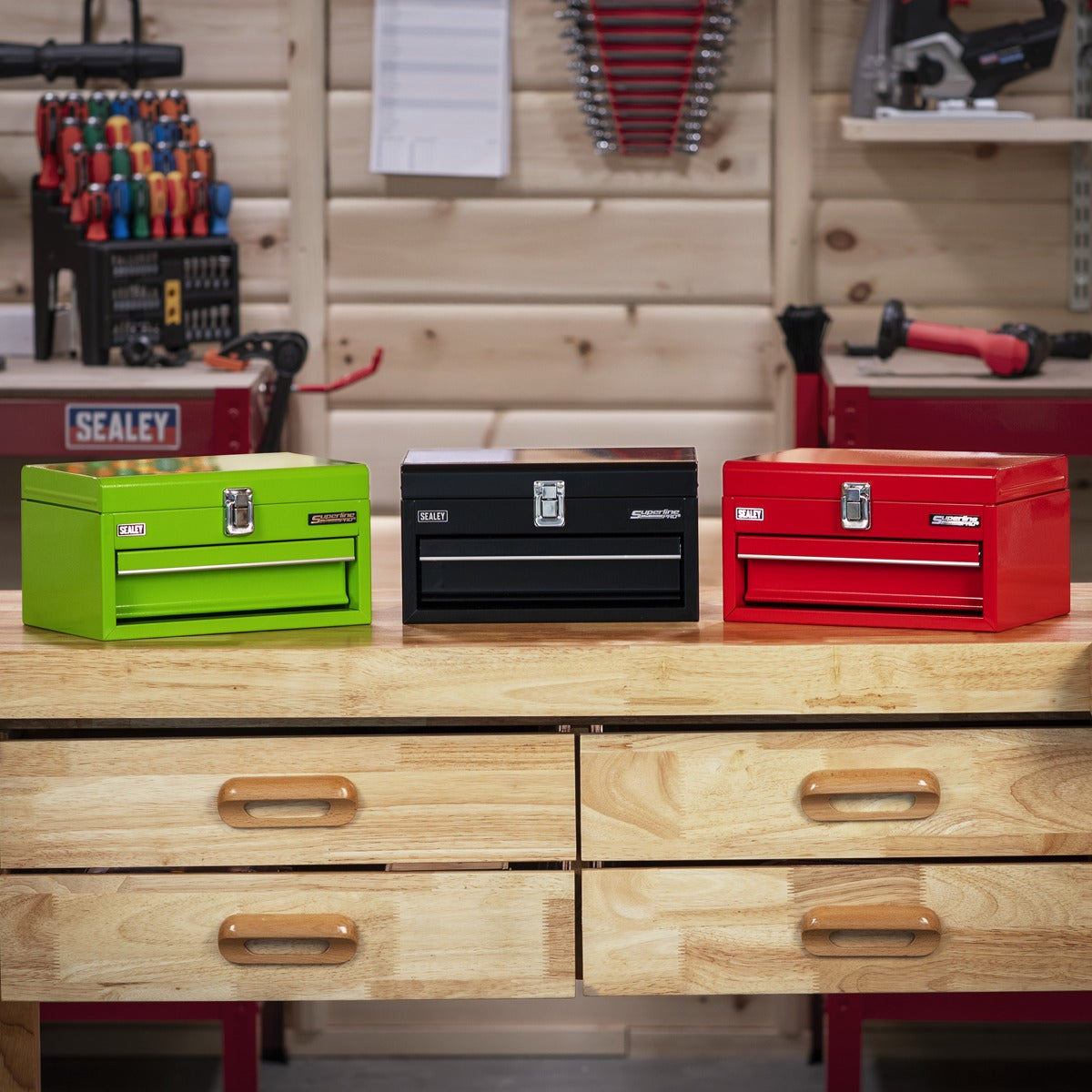Superline Pro Mini Toolbox with Drawer - Black APMTB2