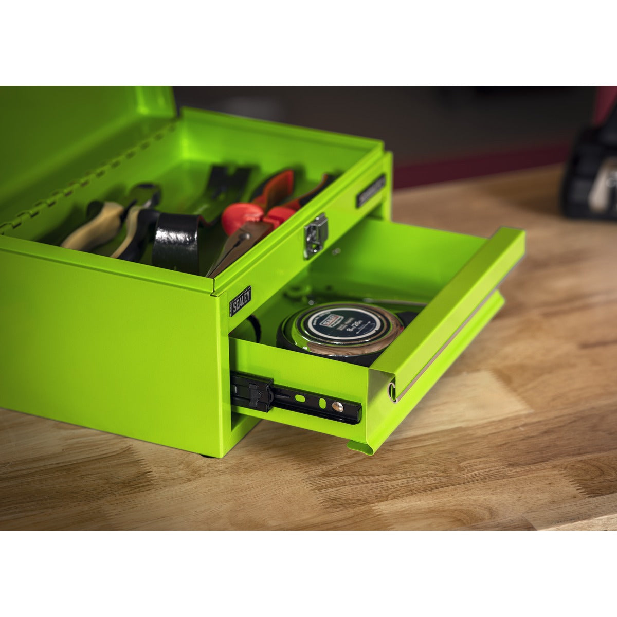 Superline Pro Mini Toolbox with Drawer - Green APMTB3