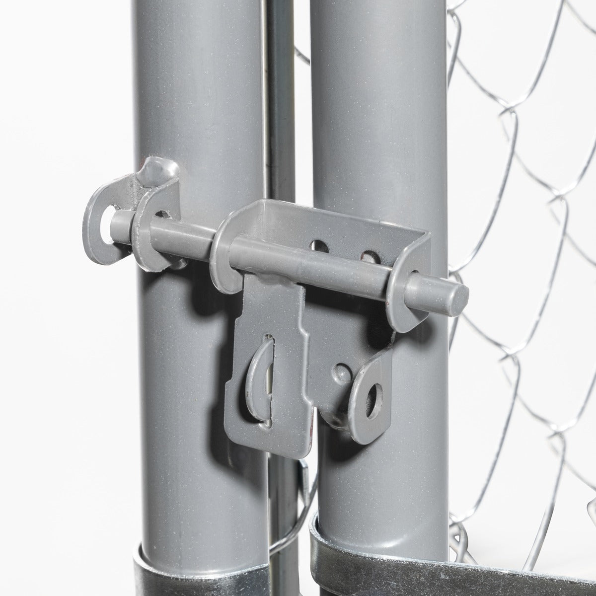 Dellonda Galvanised Steel Dog Kennel with Roof Cover & Chain Link Fencing DG281