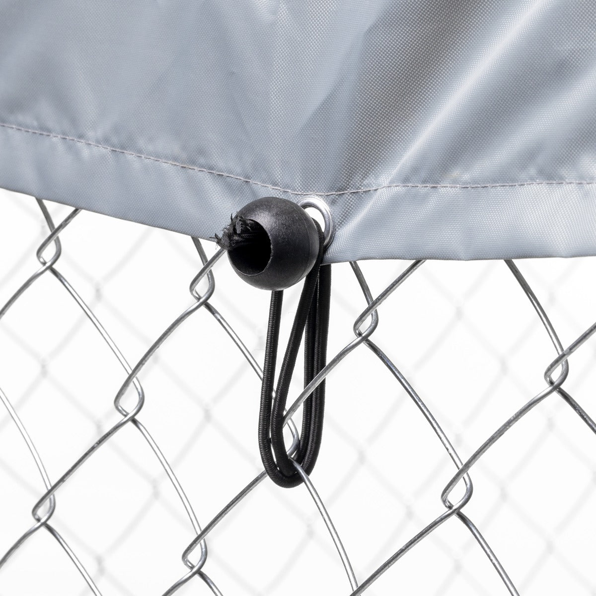 Dellonda Galvanised Steel Dog Kennel with Roof Cover & Chain Link Fencing DG281