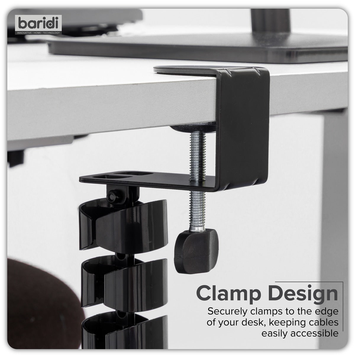 Dellonda Flexible Cable Management System, Clamp-On 1.3m DH274