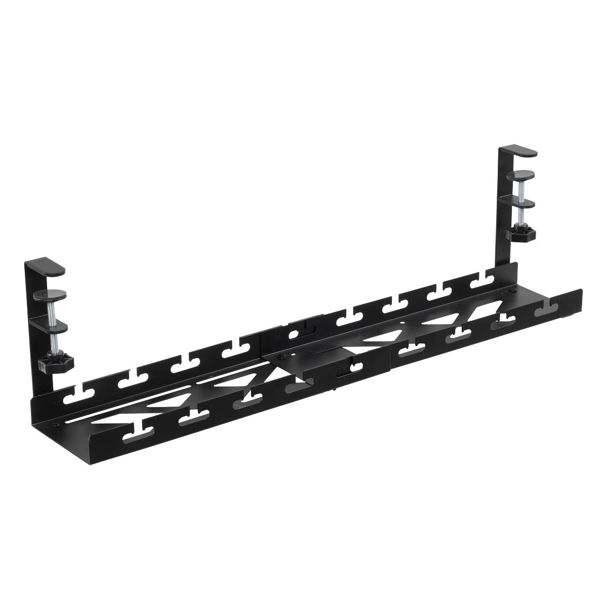 Dellonda Extendable Cable Management Tray 435/730 x 130 x 190 - Black DH276