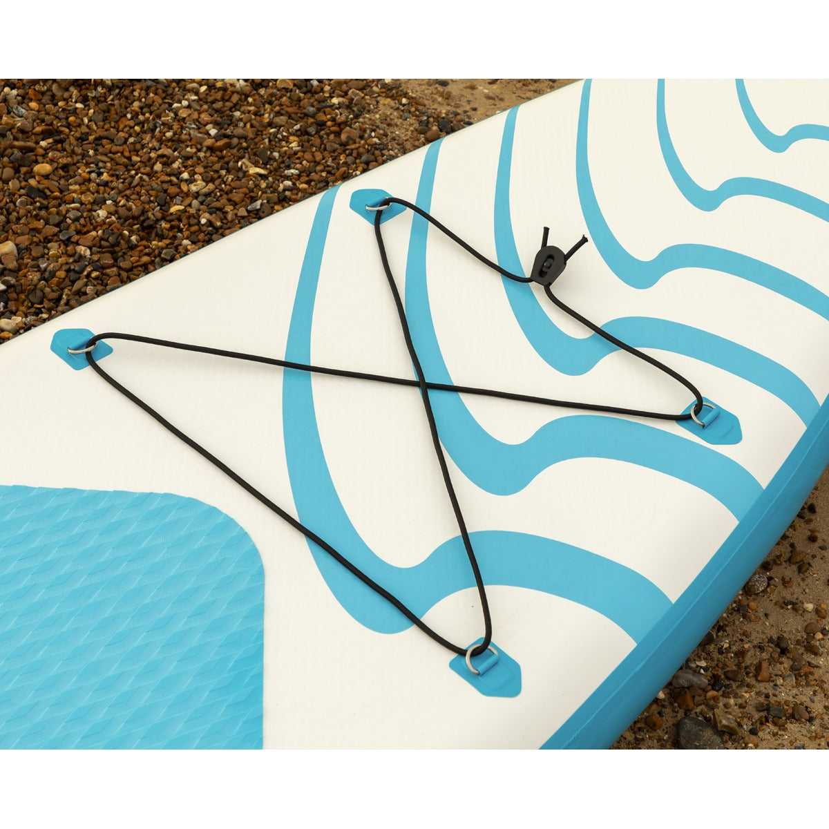 Dellonda Inflatable Stand-Up Paddle Board 10'6" - Light Blue/White DL152