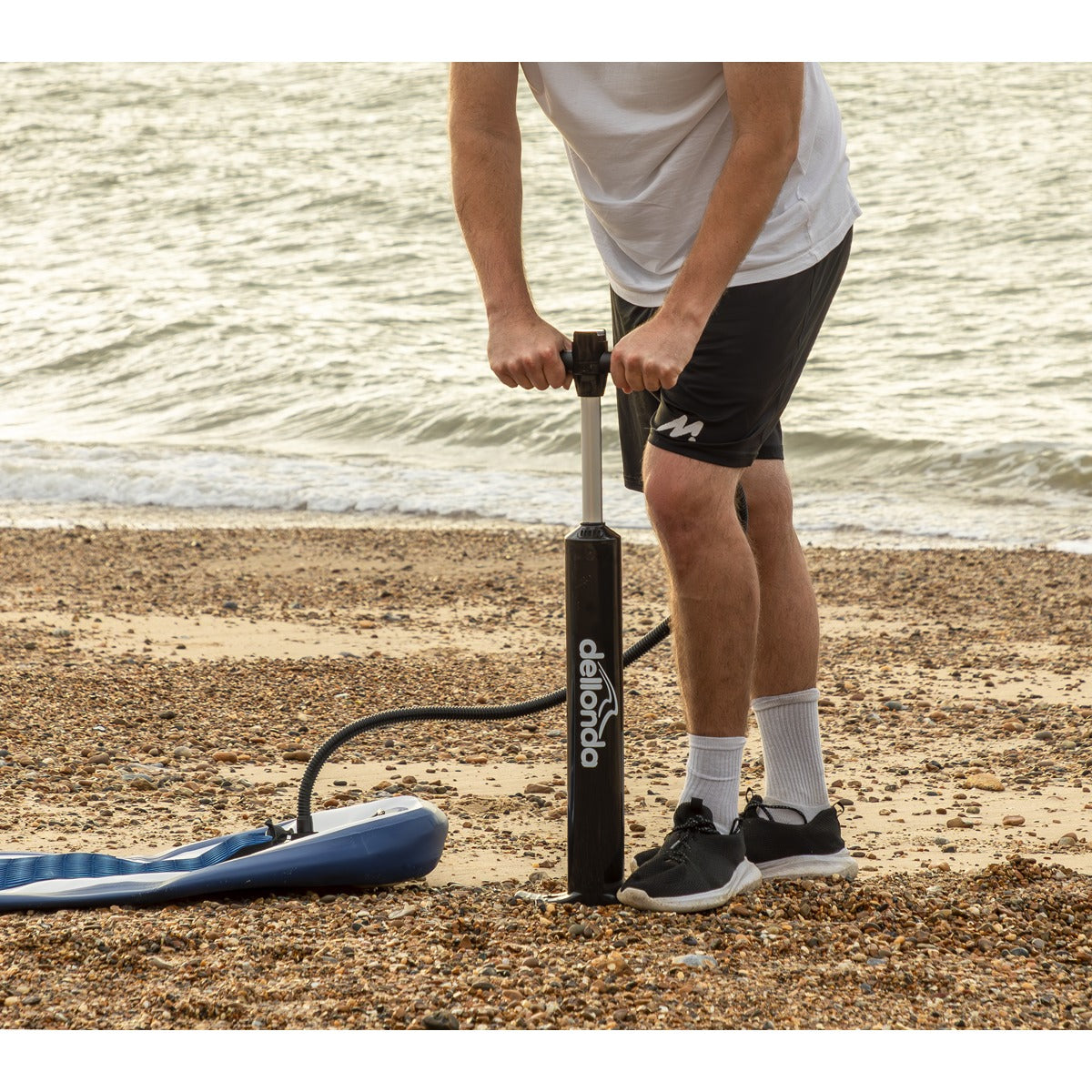 Dellonda Inflatable Stand-Up Paddle Board 10'2" - Dark Blue/White DL153