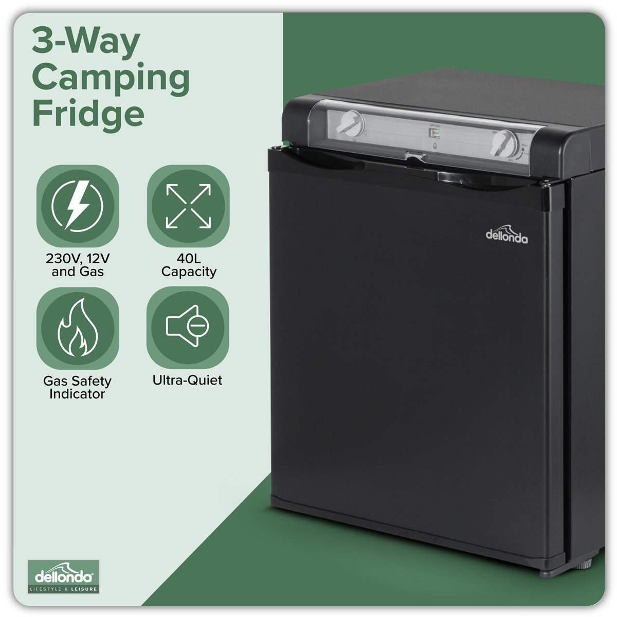 Dellonda 3-Way Fridge 40L DL158