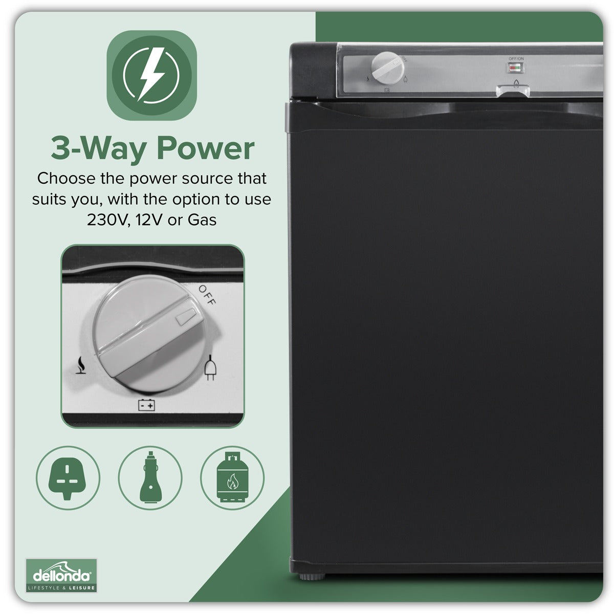 Dellonda 3-Way Fridge 40L DL158