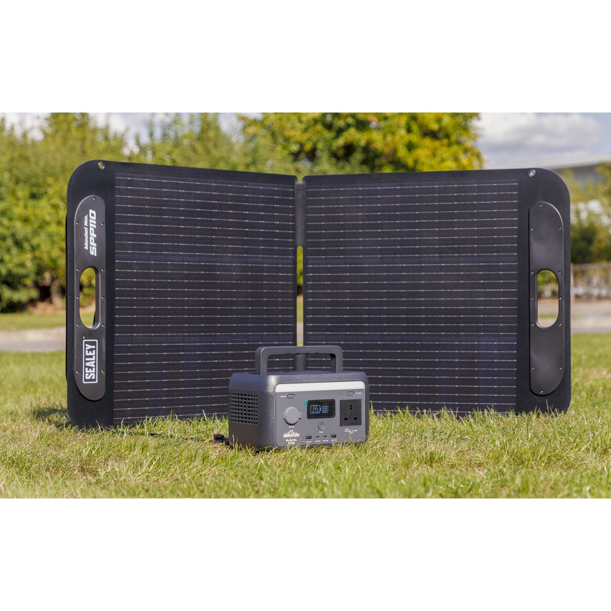 Dellonda Portable Power Station 300W & ETFE Foldable Solar Panel 110W DL178