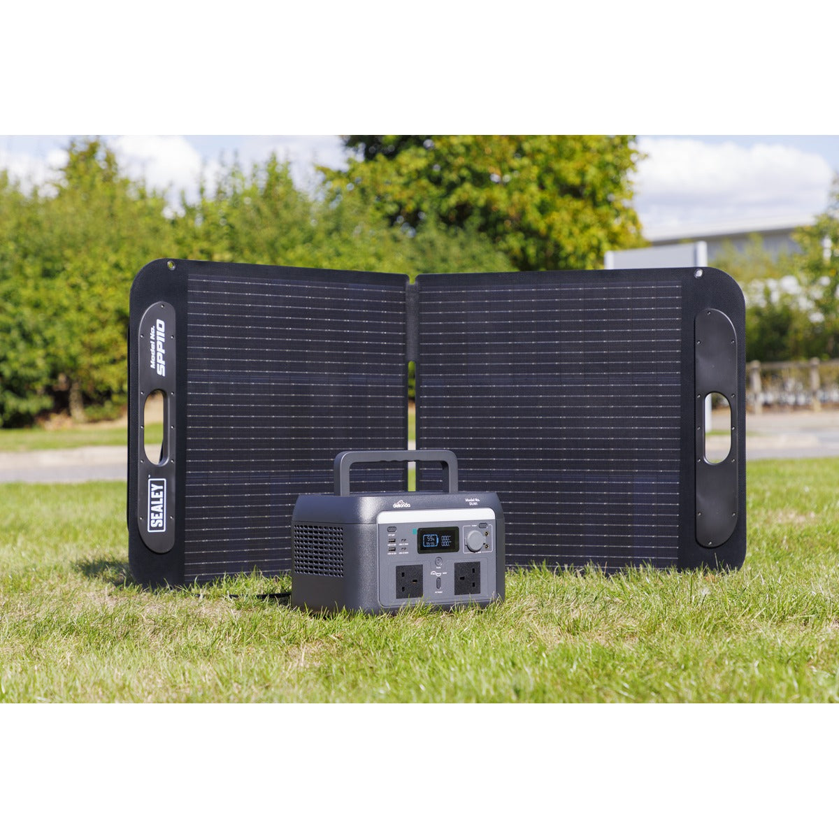 Dellonda Portable Power Station 600W & ETFE Foldable Solar Panel 110W DL179