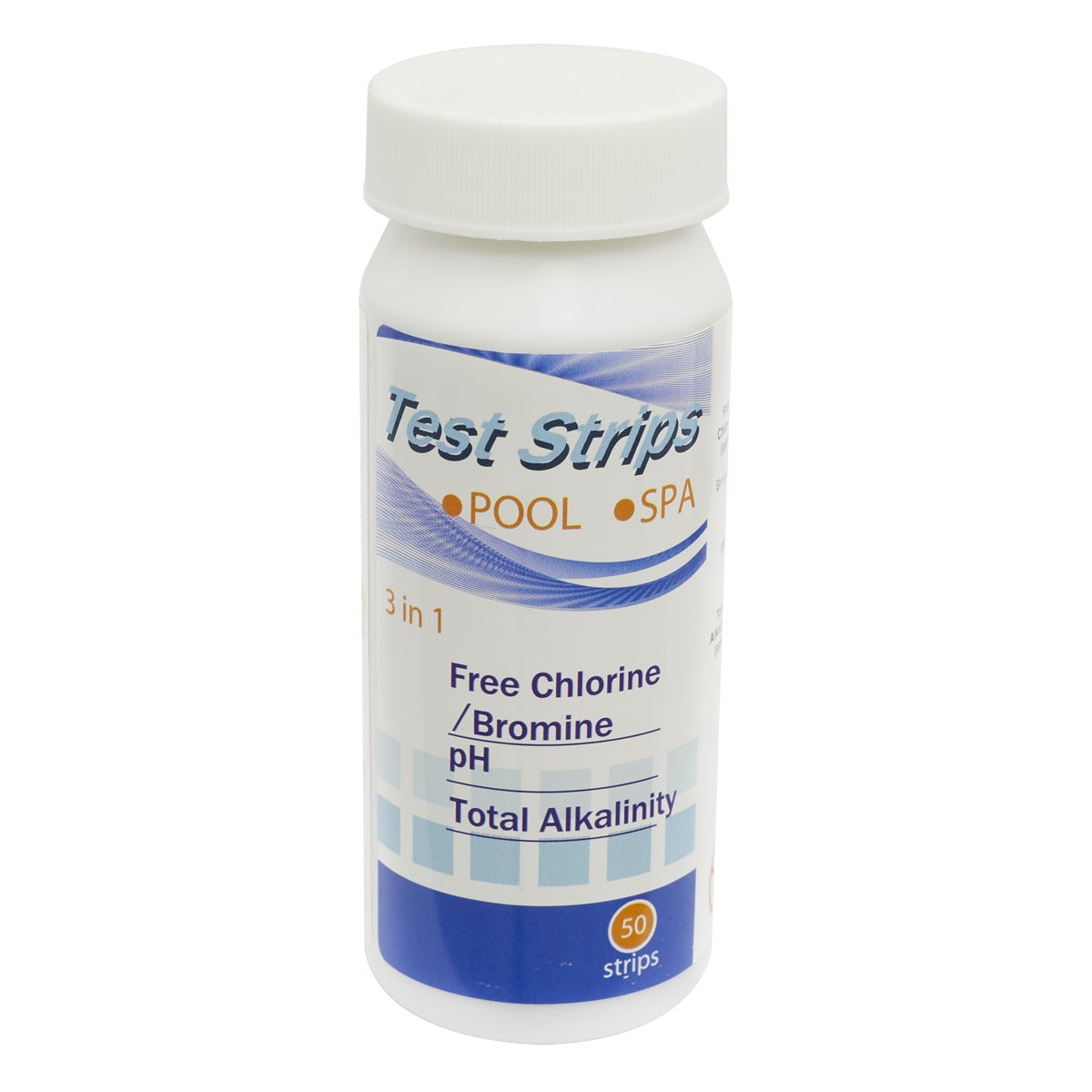 Dellonda 3-in-1 Chlorine, PH & Alkalinity Test Strips x50 Strips - Pack of 1 DL32