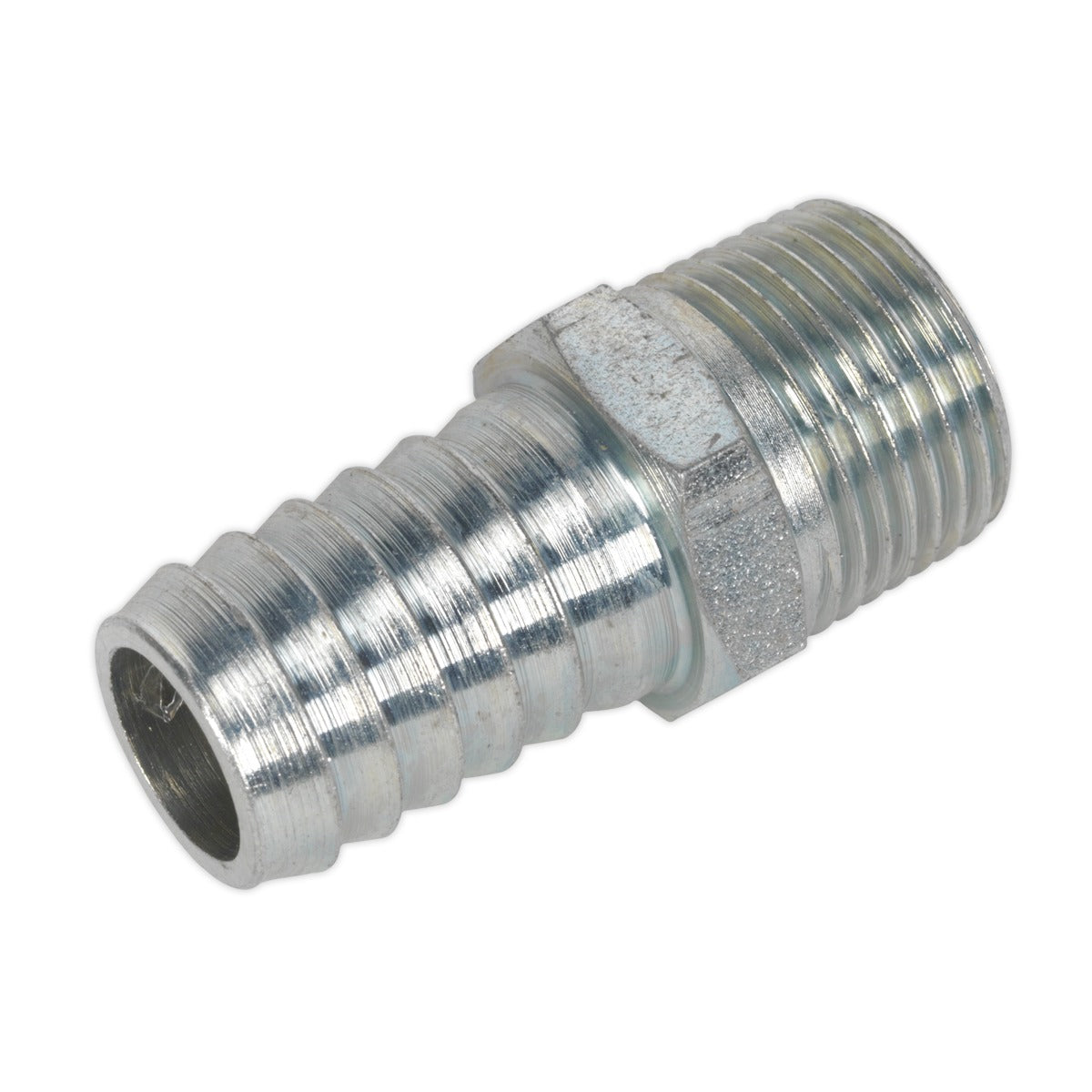 PCL Screwed Tailpiece Male 3/8"BSPT - 1/2" Hose - Pack of 5 AC42