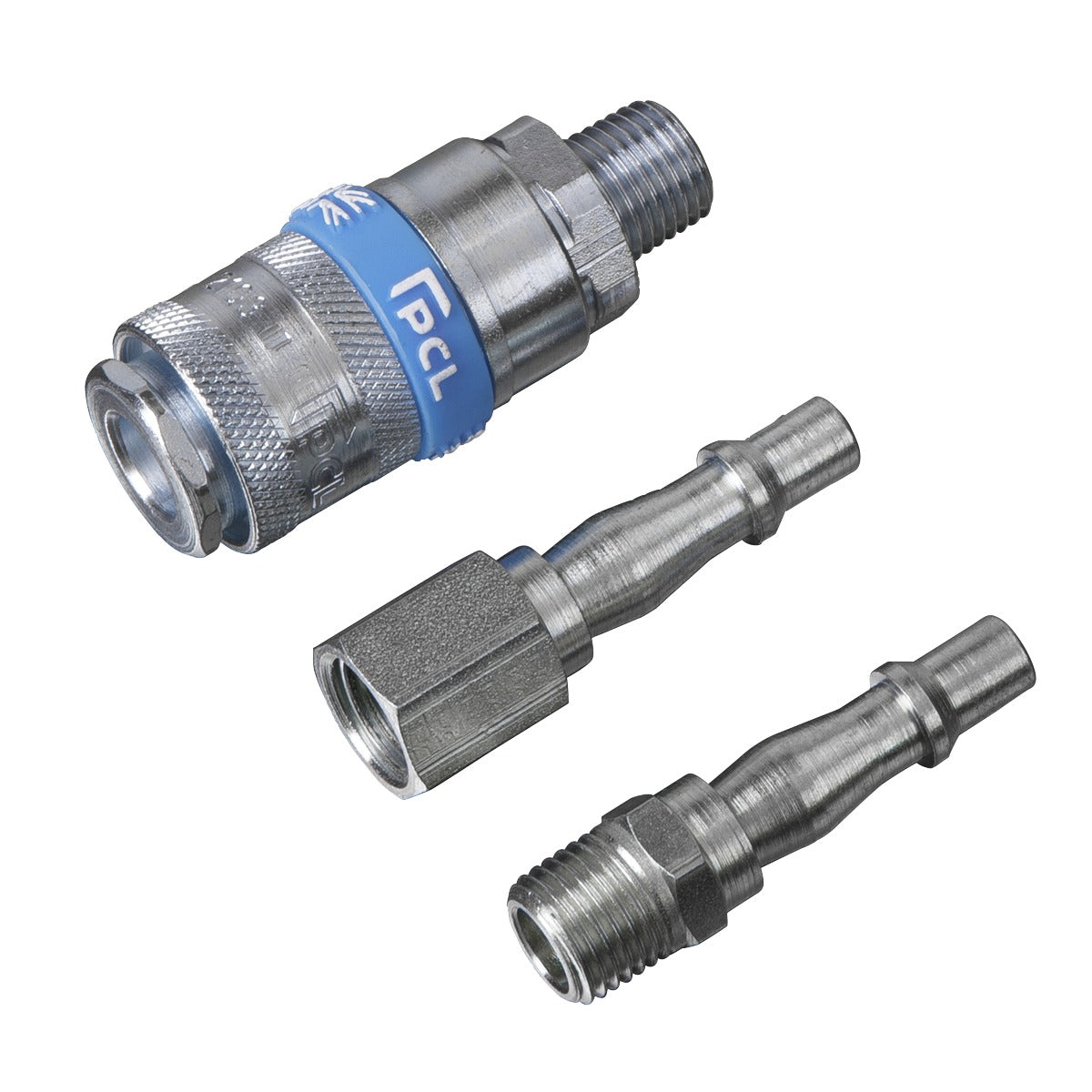 PCL Air Tool Coupling Kit 1/4"BSPT 3pc AC60